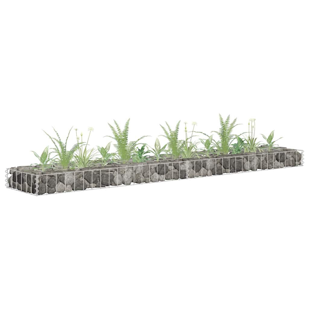 Deluke Gabionen Silber 180x10x30 cm