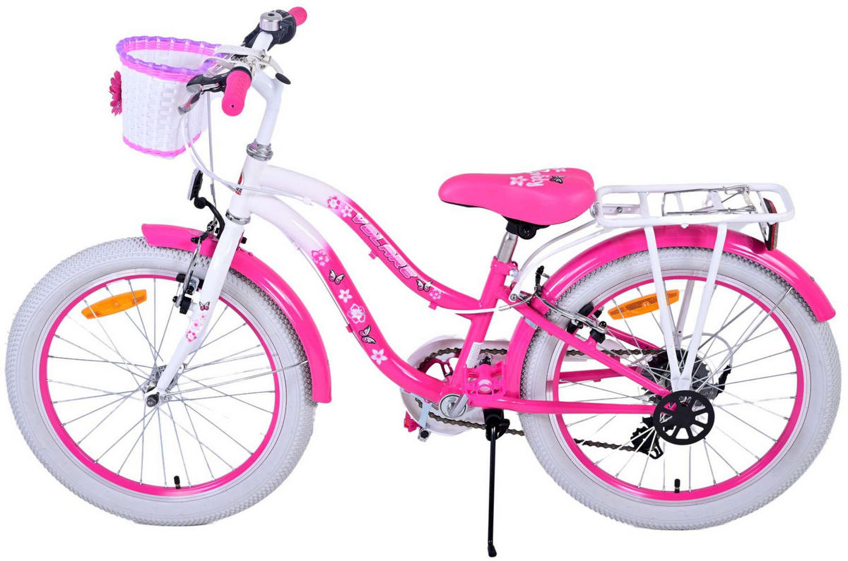 KINDERFAHRRAD Lovely - Mädchen - 20 Zoll - 2 Handbremsen - 7 Gänge - Rosa - Rosa, Metall (82cm) - TPFSports