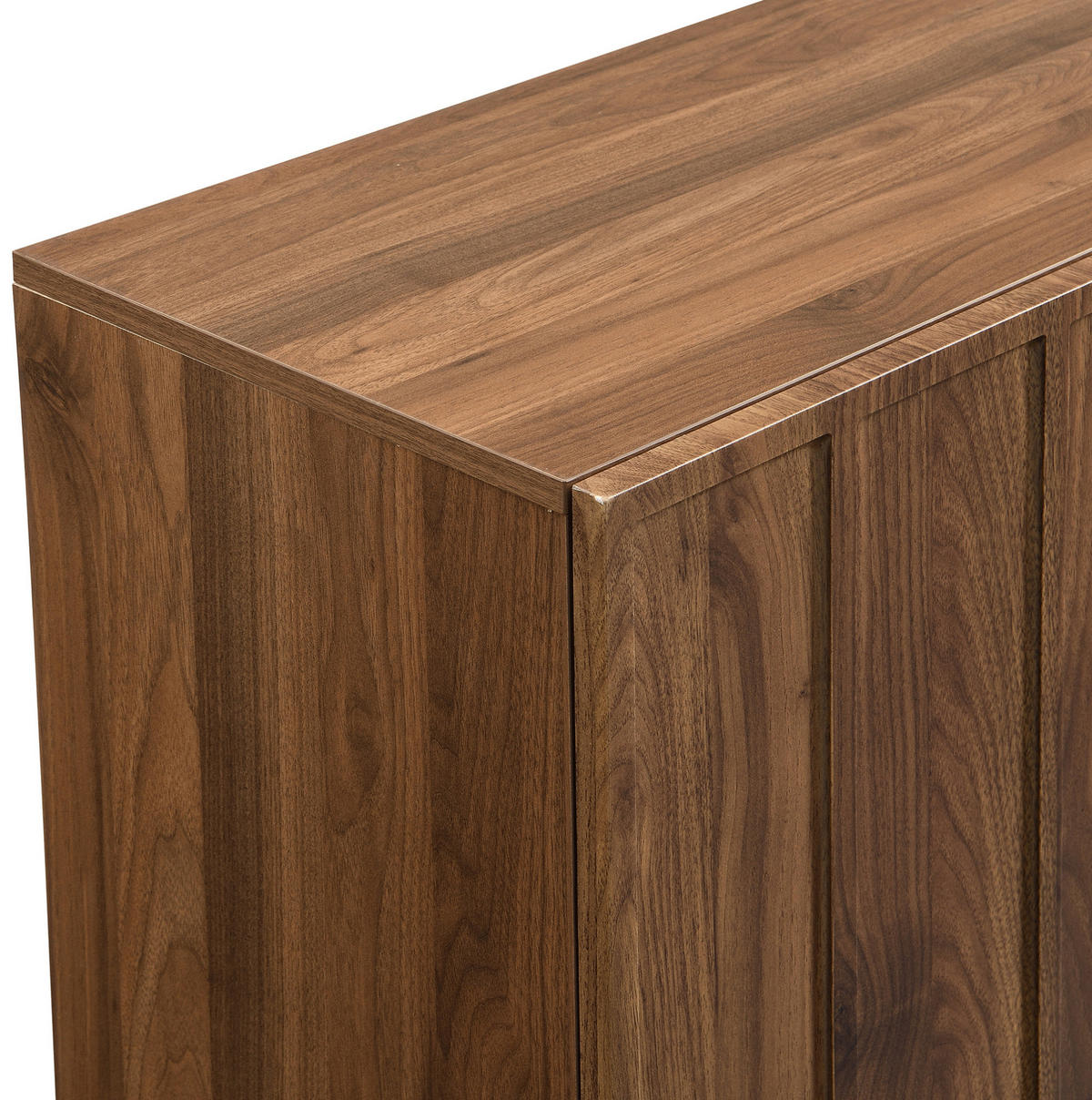 SIDEBOARD 120/35/80 cm Walnussfarben aus MDF mit Wellentüren - Naturfarben, Holzwerkstoff (35/80/120cm) - OKMYHOME
