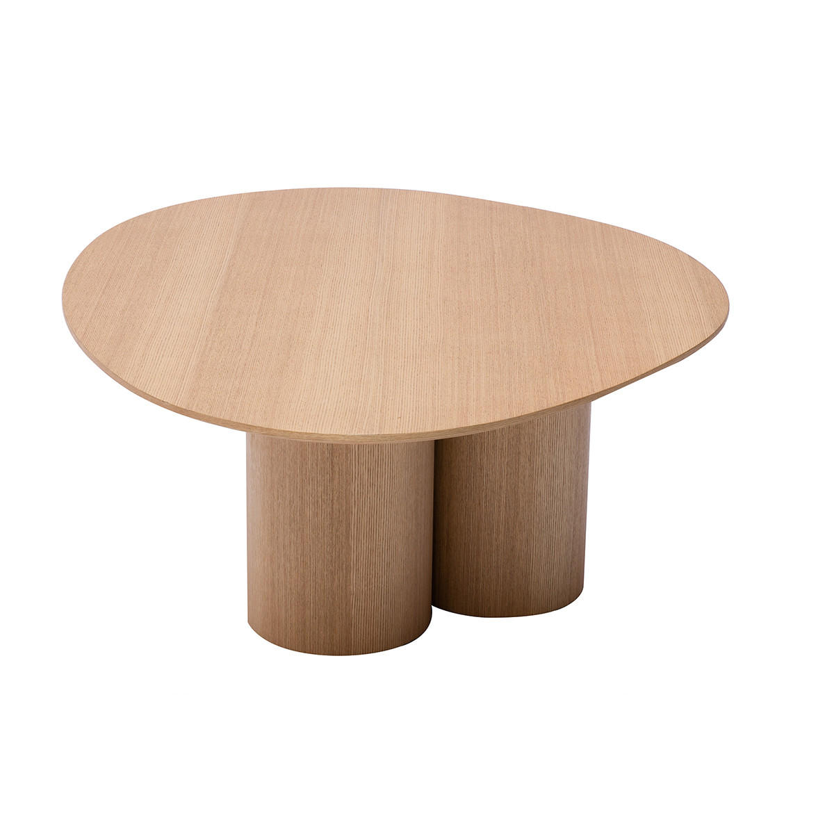 COUCHTISCH Helles Holz B100 cm HOLLEN - Grün, Holz (100/78/37.3cm) - Miliboo