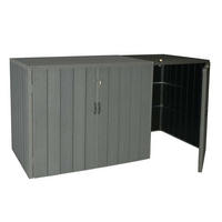 MÜLLTONNENBOX ERWEITERUNG Grau - Grau, Metall (79/117/105cm) - MCW