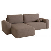 ECKSOFA Violett-Braun ILO Mit Schlaffunktion Und Bettkasten - Flieder/Braun, Textil (282/177cm) - Sepro Meble