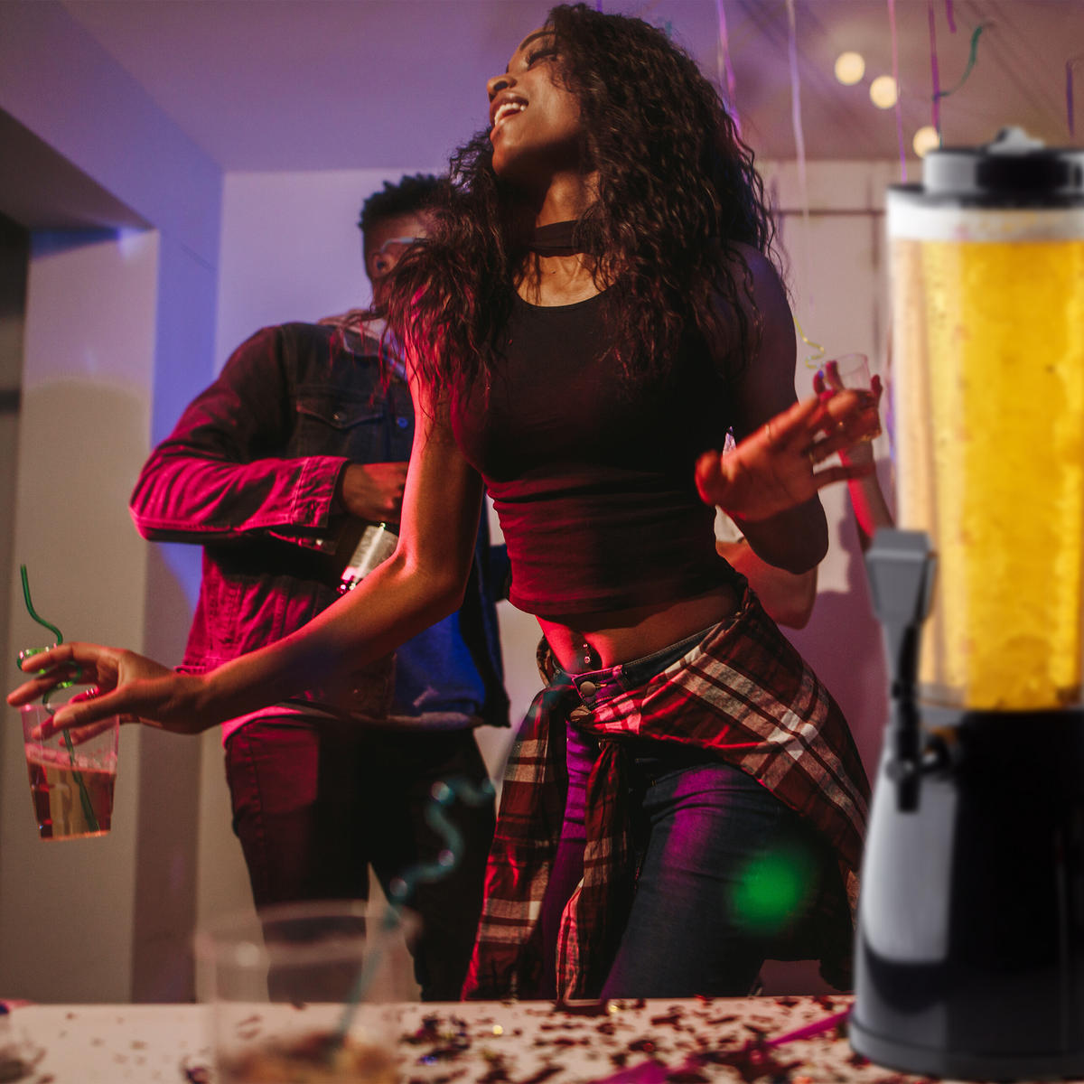 PIVNÝ tornýk - viacfarebná, plast (18/52/24cm) - Relaxdays