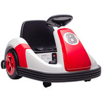 KINDER-AUTOSCOOTER DE-13168 360° Drehung Rot - Rot, Metall (70/58/46.5cm) - ComfortXL