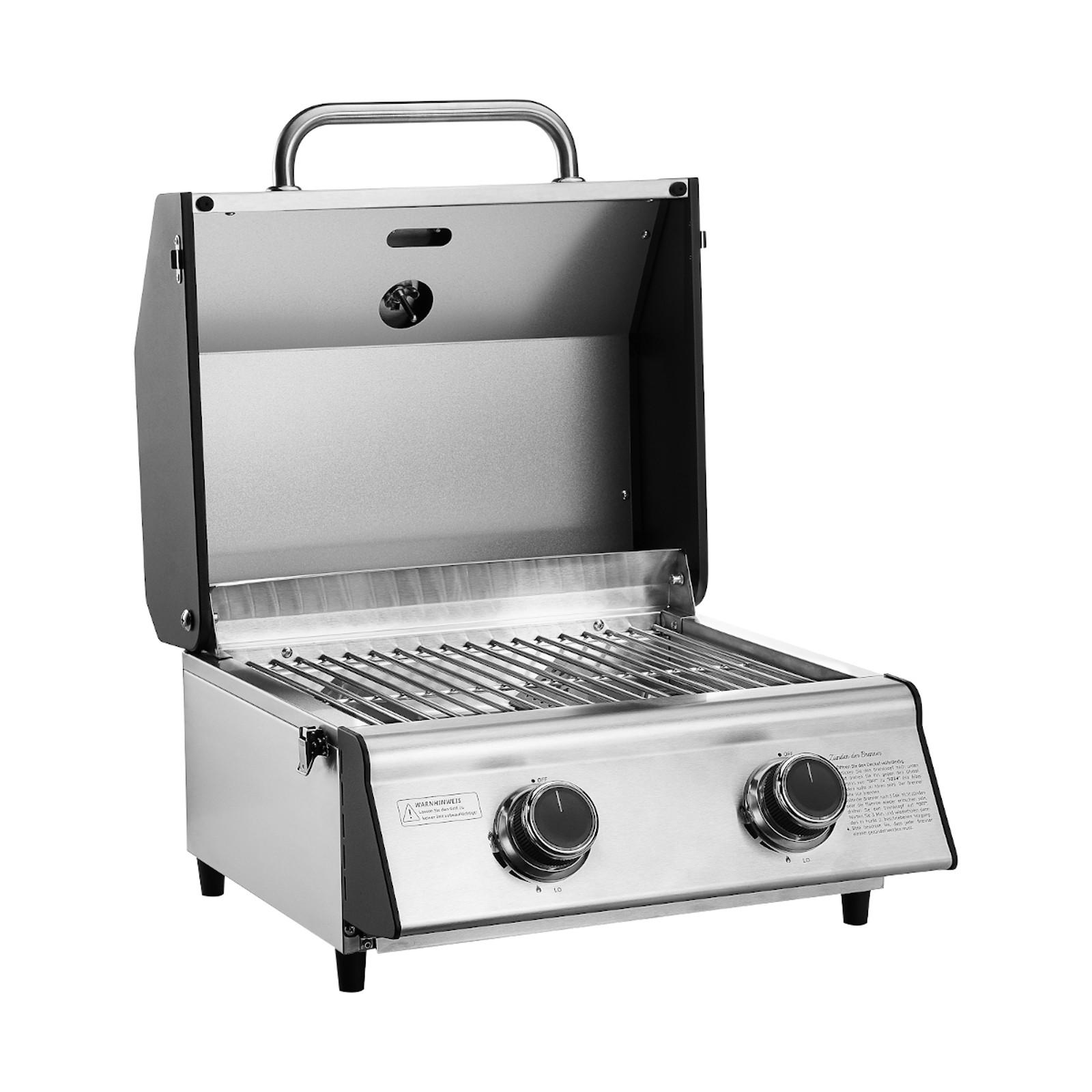 TISCHGRILL PLATINUM COMPACT Set - Silberfarben, Metall (45.5/34.5/45.5cm) - TAINO