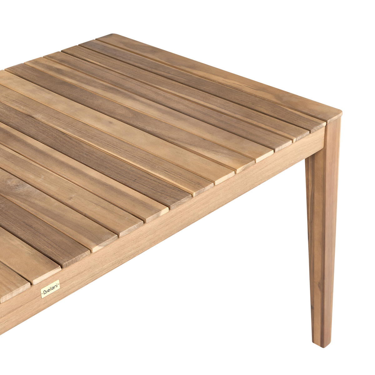 GARTENMÖBEL-SET mit Bänken 6-Sitzer Hellbraun zertifiziertes Akazienholz Chioggia - Hellbraun, Holz - Beliani
