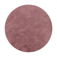 HOCHFLORTEPPICHE Pink Ø 160 cm - Pink, Kunststoff (160/160cm) - TT Home