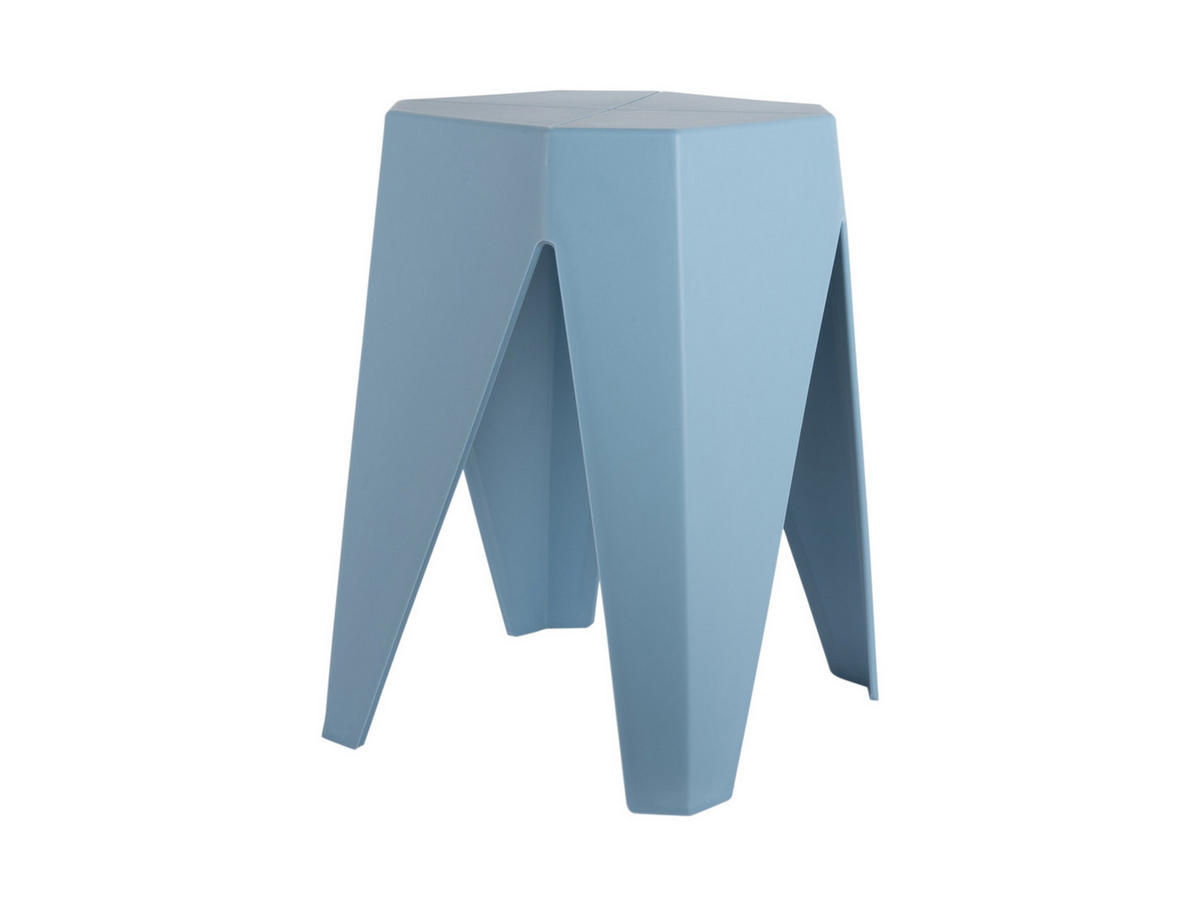 HOCKER Cherish 29/29/47 cm - Blau, Kunststoff (29/47/29cm) - Leitmotiv