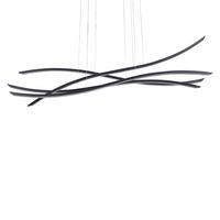 HÄNGELEUCHTE Calao 17/160/160 cm - Schwarz, Metall (17/160/160cm) - Beliani