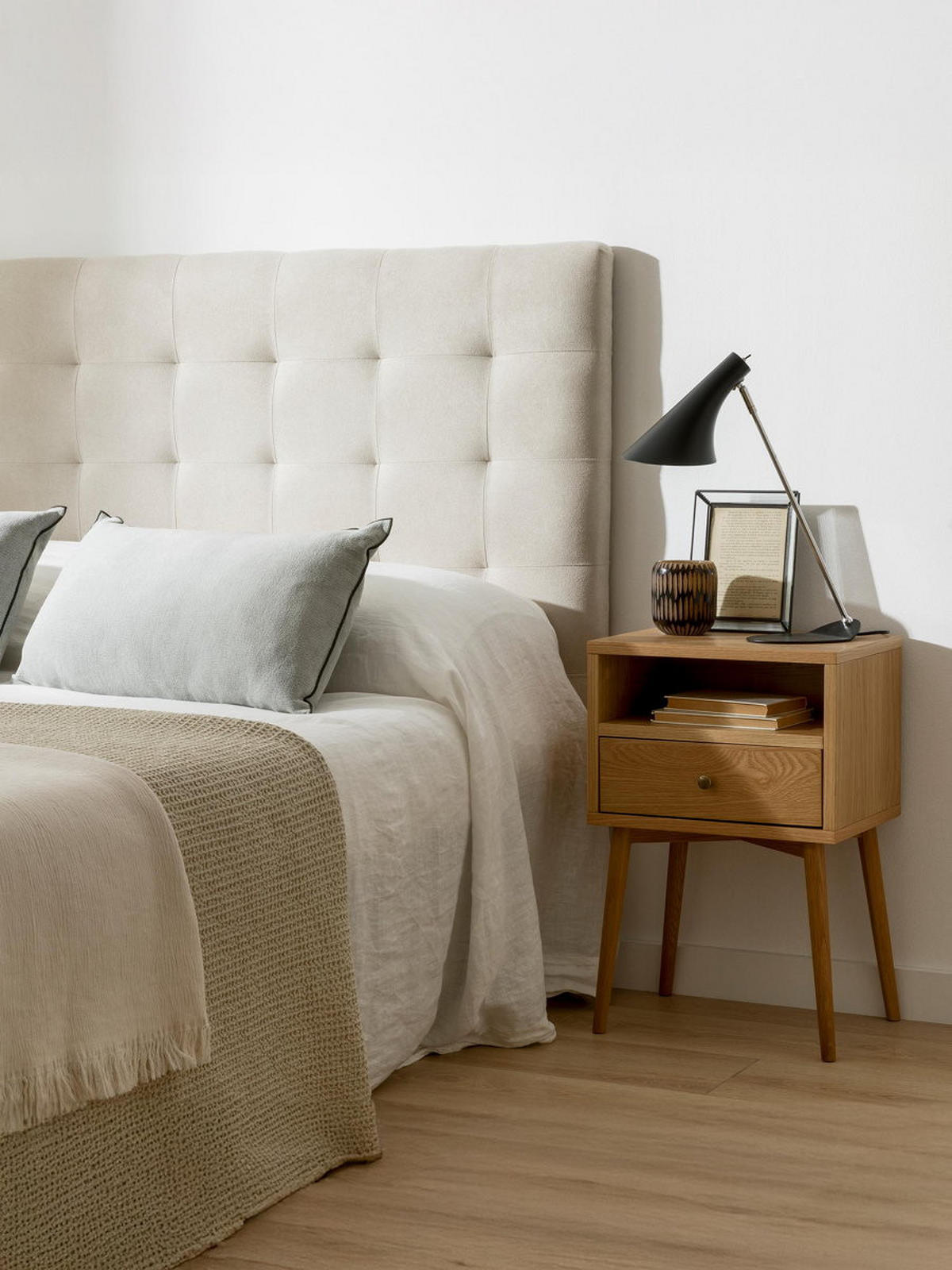 NACHTTISCH Tilo Natur 40 cm x 60 cm - Braun, Holz (40/60/30cm) - Kenay Home