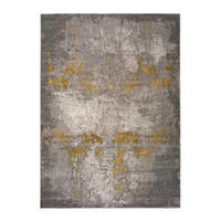 WEBTEPPICH Grau / Senf Mesina 80/150 cm - Dunkelgelb/Grau, Naturmaterialien/Textil (80/150cm) - Atticgo