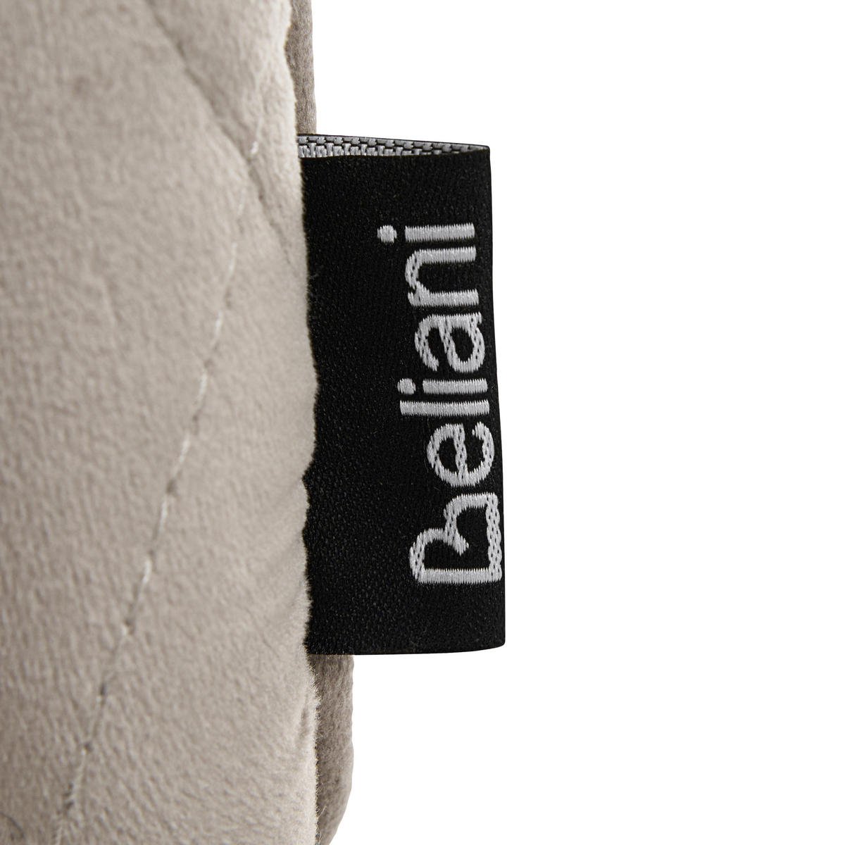 BÜROSTUHL Samtstoff Taupe Velate - Taupe, Textil/Metall (60/90/60cm) - Beliani