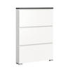 SCHUHSCHRANK Shoelove 18/60/130 cm - Grau, Holzwerkstoff (60/130/18cm) - Xonox