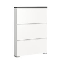 SCHUHSCHRANK Shoelove 18/60/130 cm - Grau, Holzwerkstoff (60/130/18cm) - Xonox