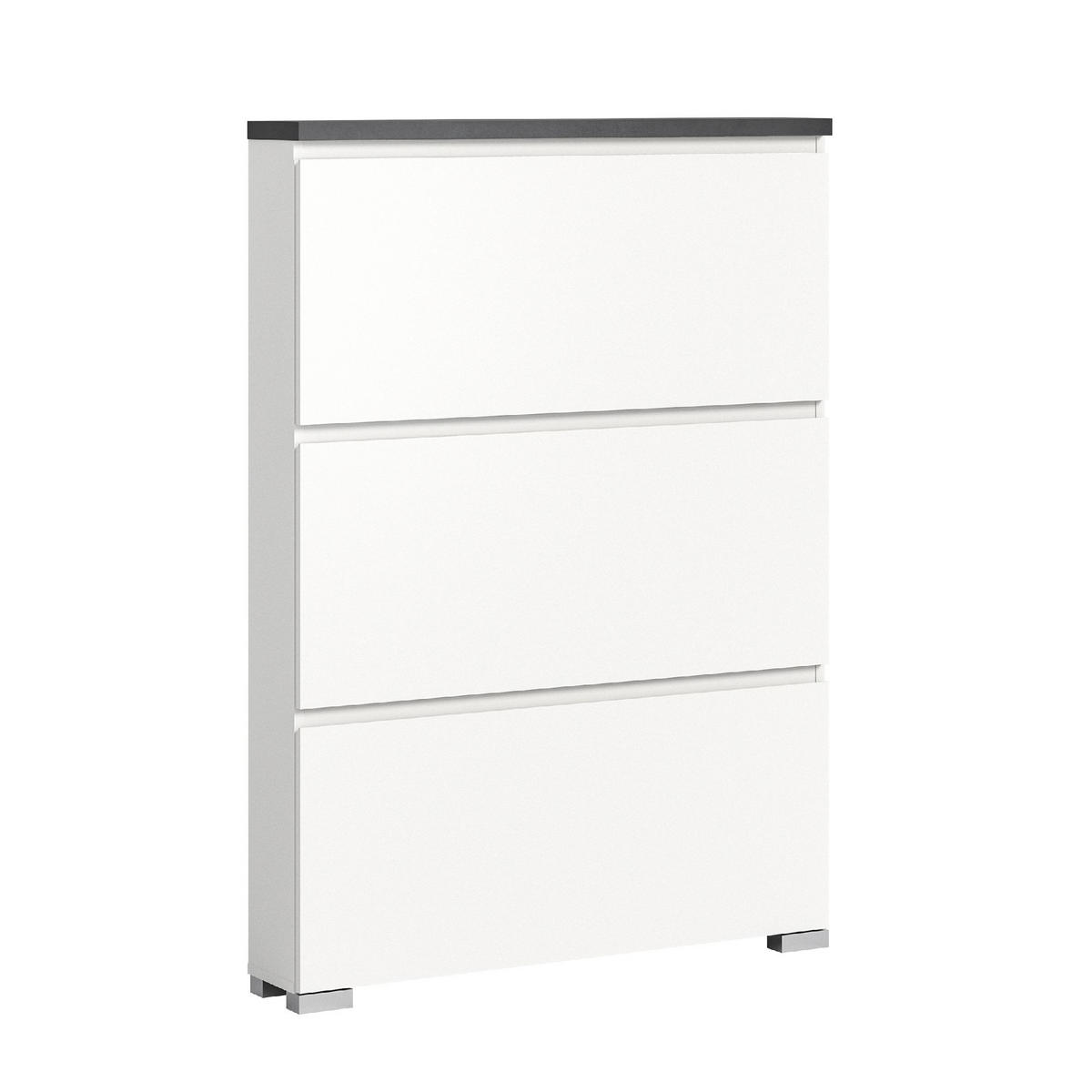 SCHUHSCHRANK Shoelove 18/60/130 cm - Grau, Holzwerkstoff (60/130/18cm) - Xonox