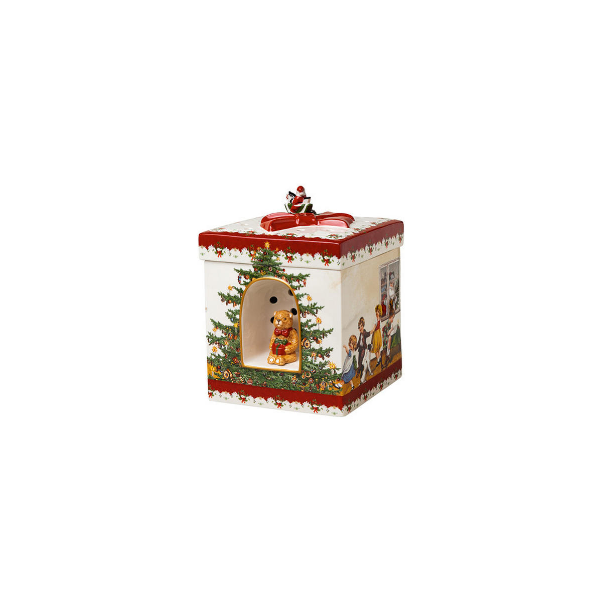 SPIELUHR Christmas Toys bunt 17 x 17 cm - Multicolor, Keramik (17/21.5/17cm) - Villeroy & Boch