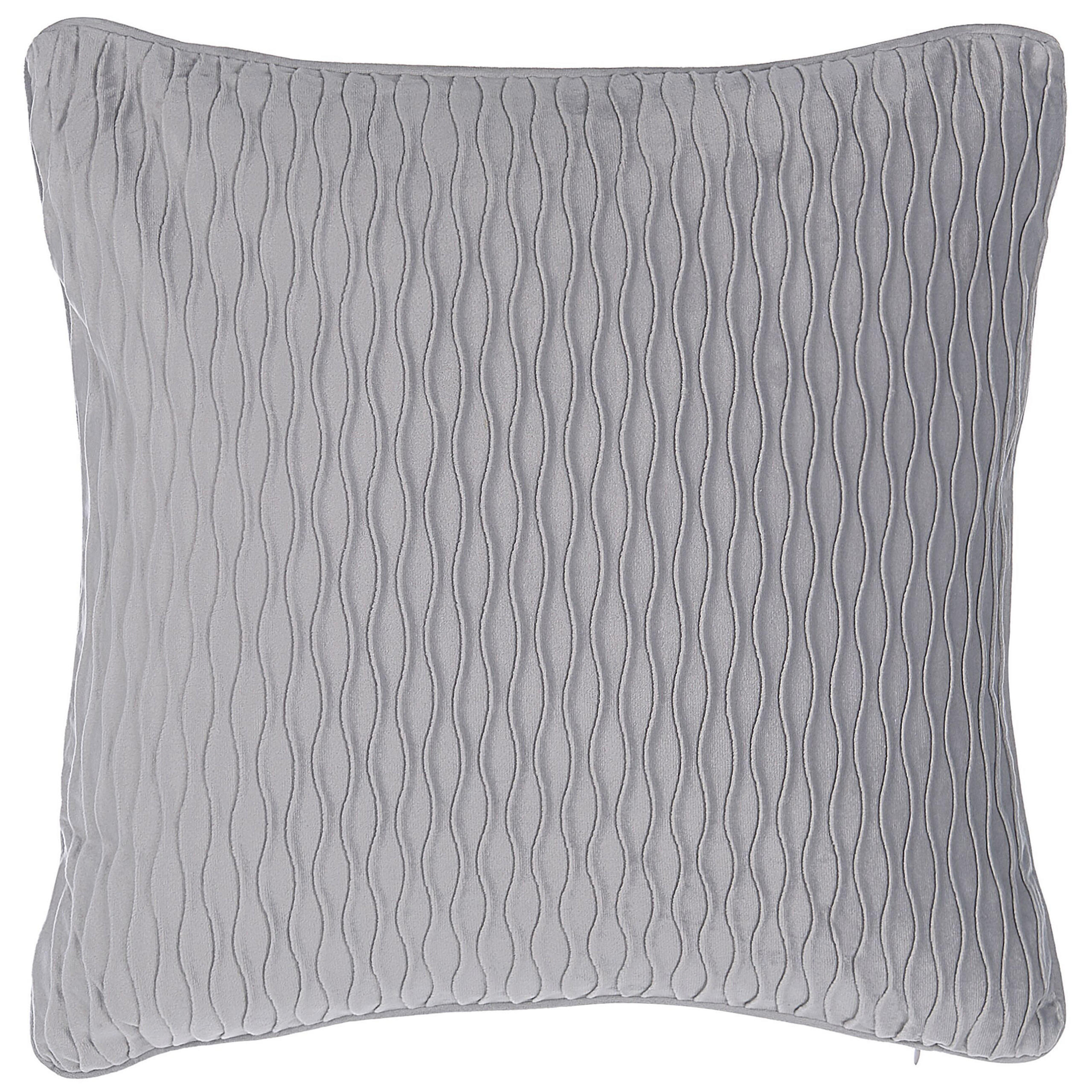 DEKOKISSEN 2er-Set Grau 45/45 cm Motari - Grau, Textil (45/45cm) - Beliani