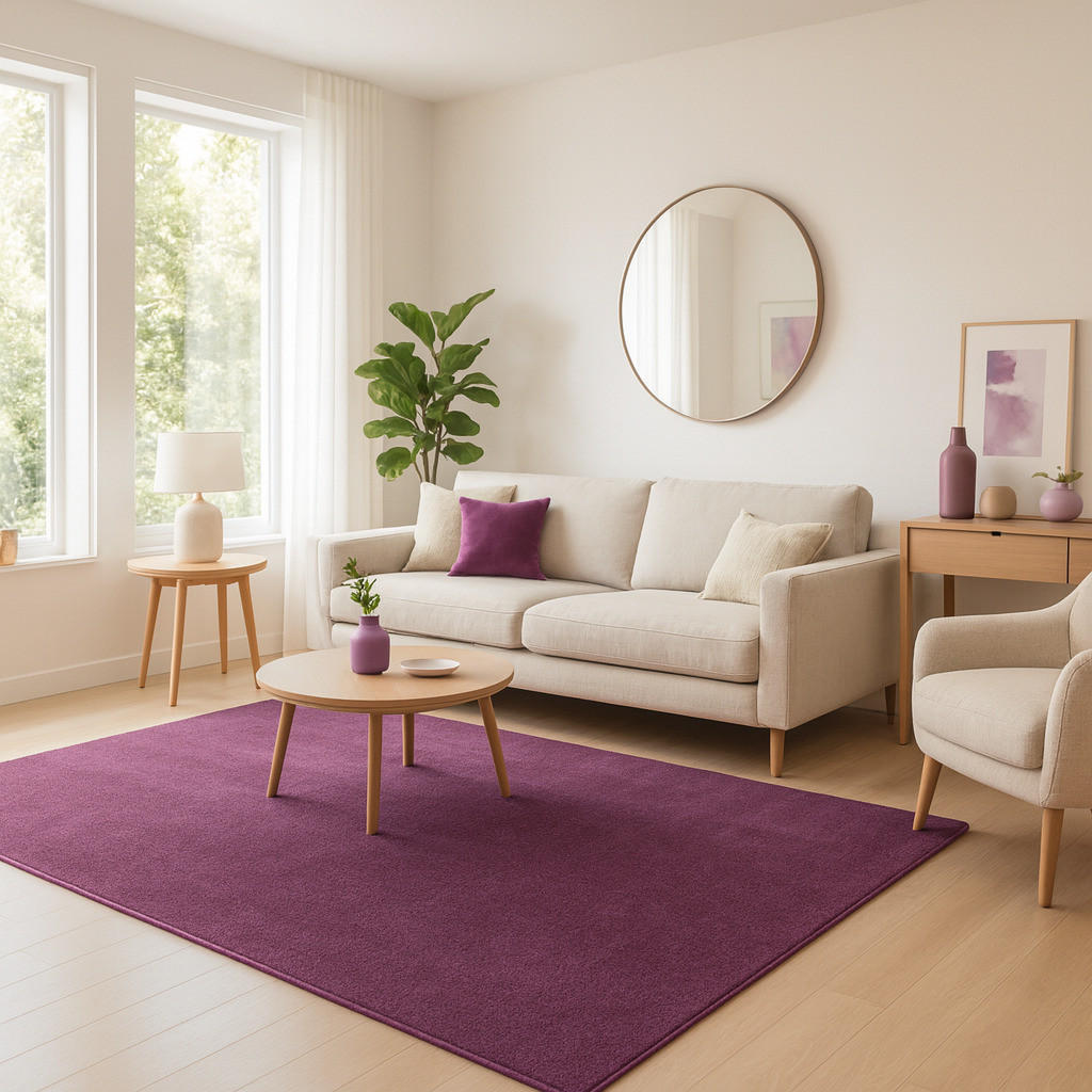 Thumbnail - Snapstyle Trend, Lila, Textil, 80x240 cm, Teppiche & Böden, Teppiche