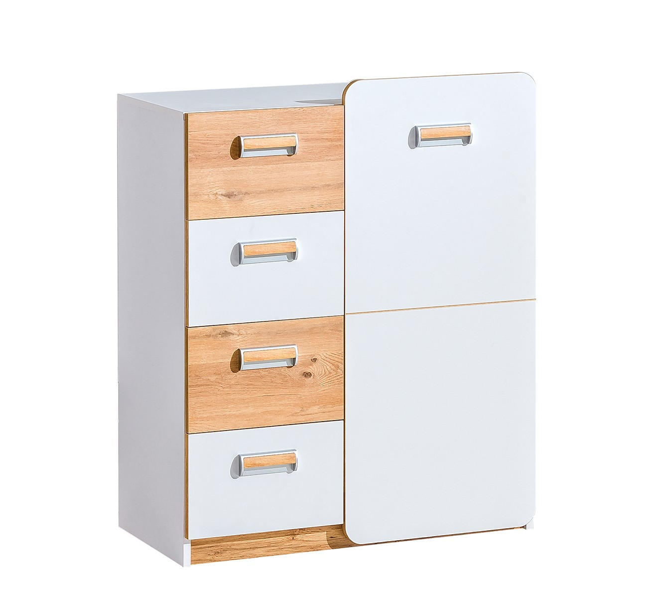 Masseno Kommode Weiß 80x99.5x40 cm
