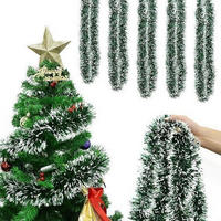 GIRLANDE Weihnachten Grün/Weiß 10 m - Multicolor, Kunststoff (1000cm)