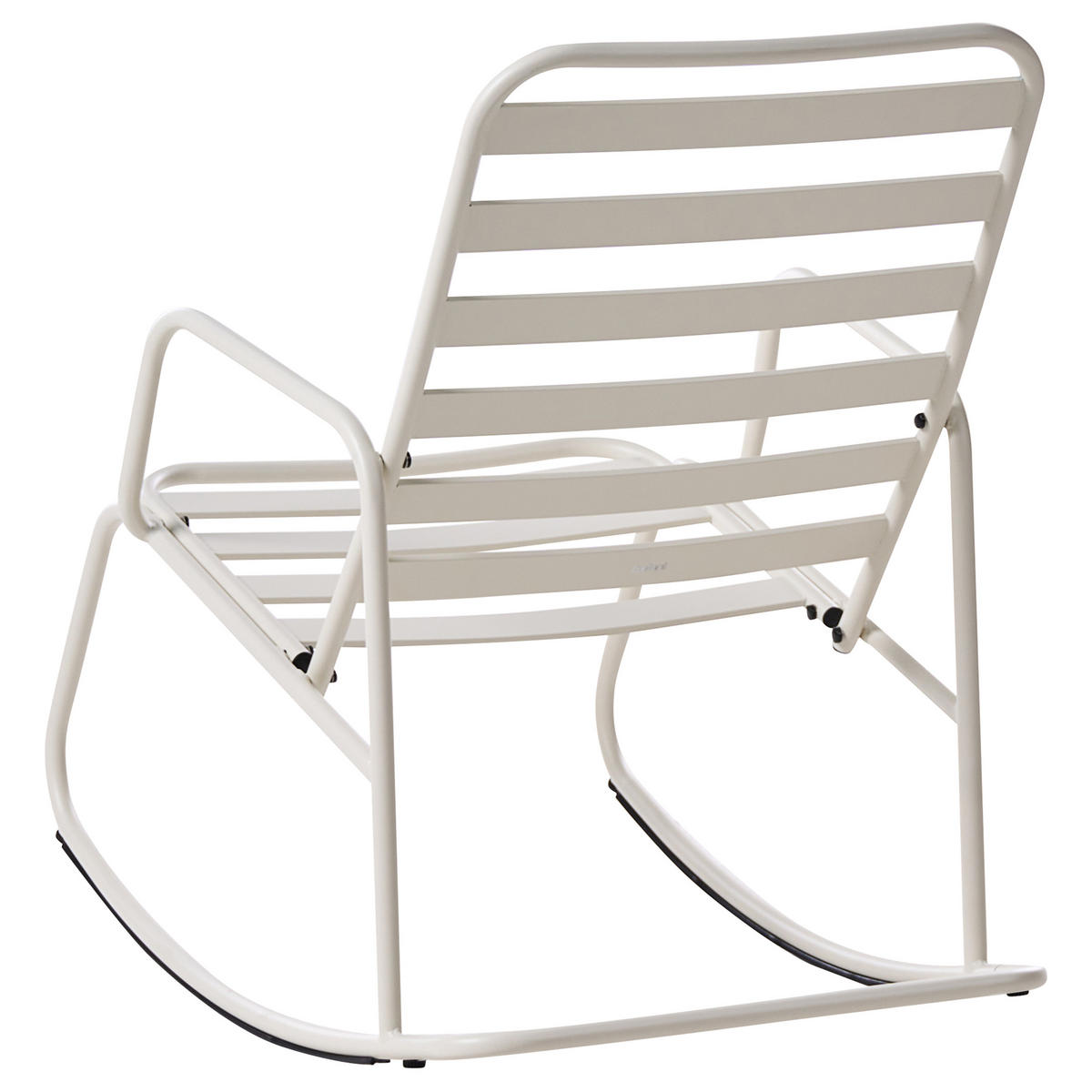 GARTEN-SCHAUKELSTUHL Cremeweiß Turi - Weiß, Metall (66/92/96cm) - Beliani