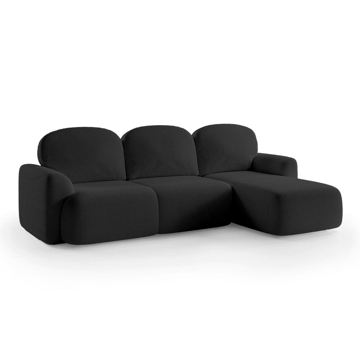 ECKSOFA Bulu Anthrazit - Anthrazit, Textil (260/95/163cm) - Pillovely