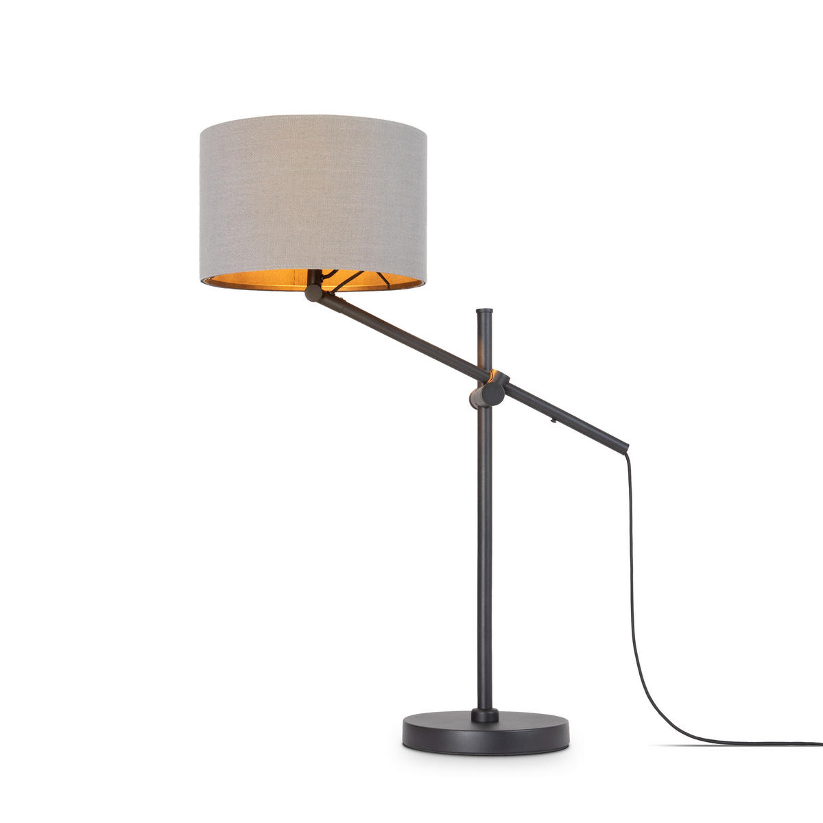 TISCHLAMPE Tom - Schwarz, Metall (57/28/78.1cm) - Paco Home