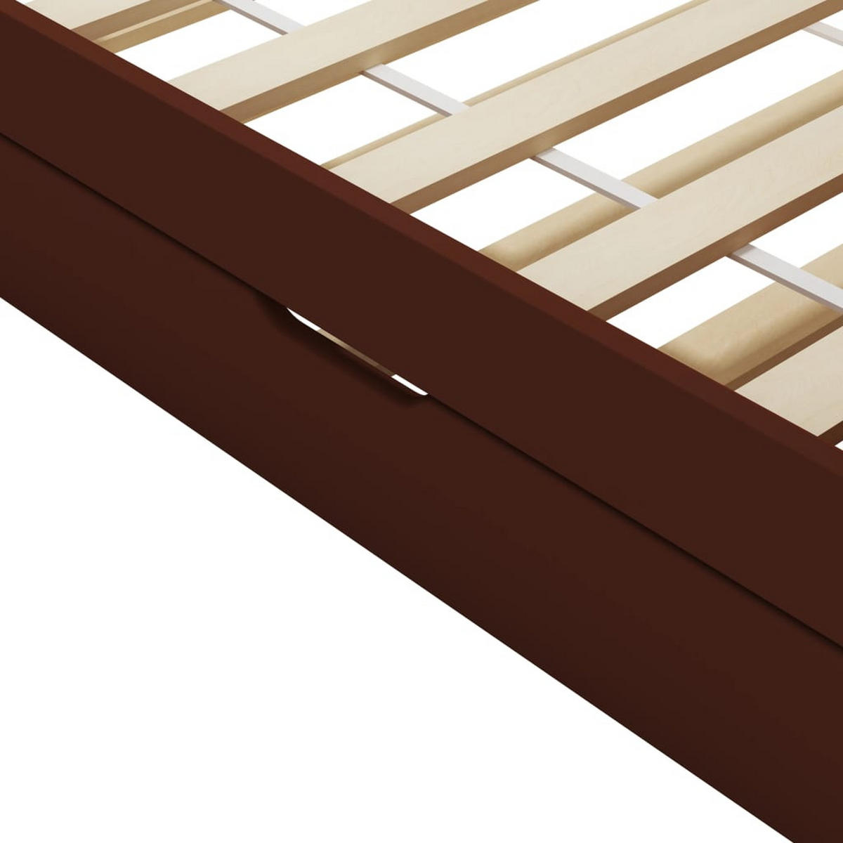 BETT Grove 97.5/205 cm - Braun, Holzwerkstoff (90/200cm) - Nettlife
