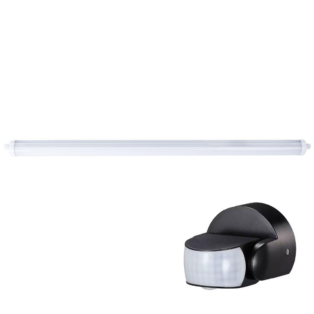 LED DECKENLEUCHTE Weiß Kunststoff 150 cm - Weiß, Kunststoff (150/6.5/5.8cm)