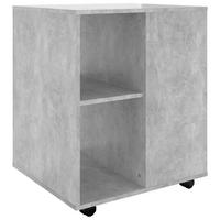 ROLLSCHRANK Betongrau 60/53/72 Cm Holzwerkstoff - Grau, Holzwerkstoff (53/72/60cm) - vidaXL