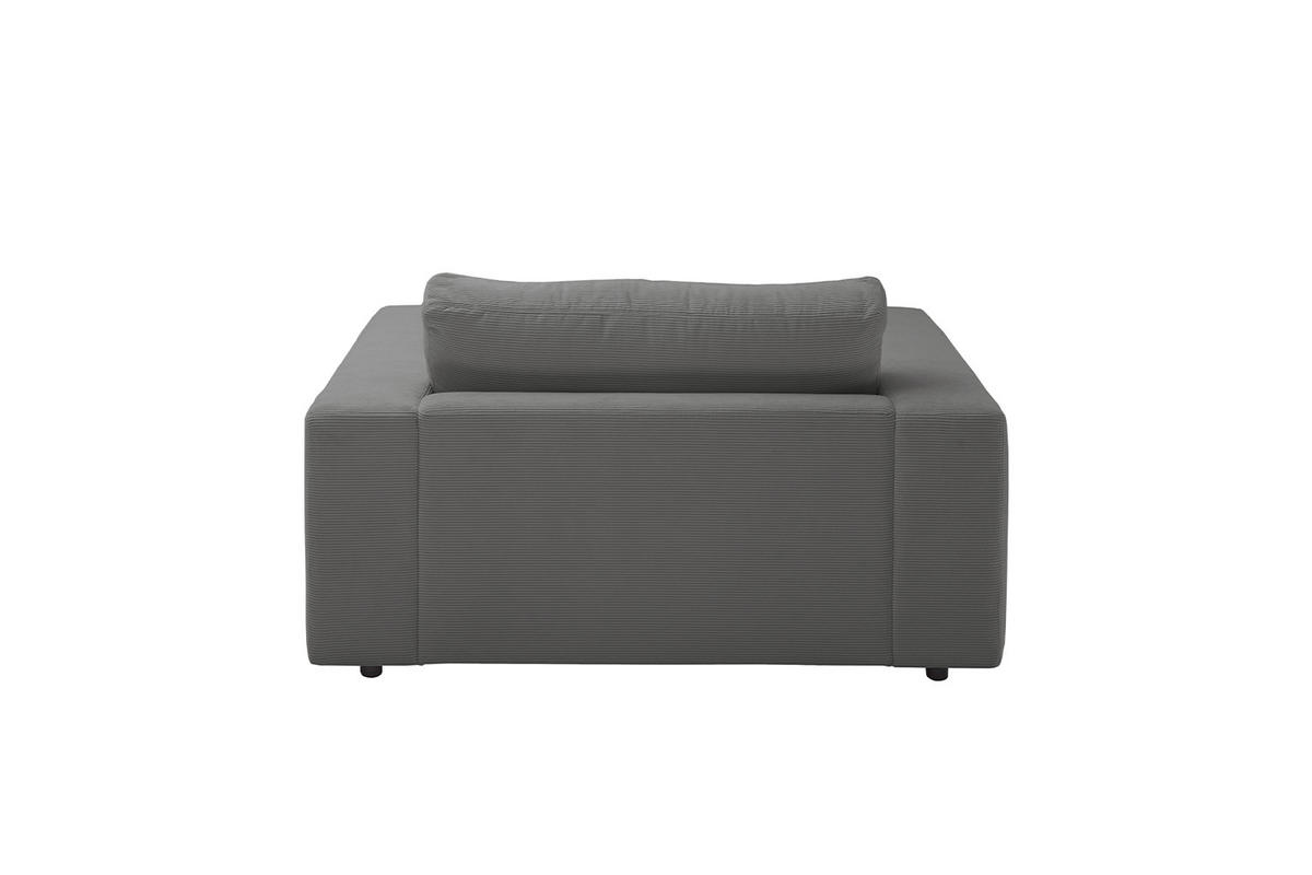 LONGSEAT MADELINE Anthrazit Cord - Anthrazit/Schwarz, Kunststoff/Textil (150/86/170cm) - KAWOLA