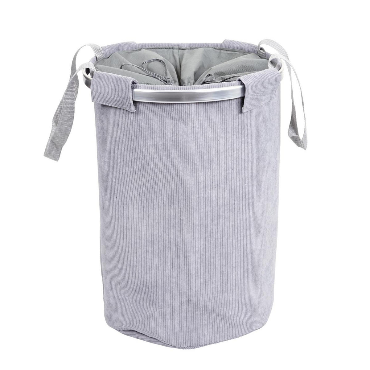 KOŠ NA PRÁDLO Svetlošedý - svetlosivá, textil (39/55/39cm) - MCW