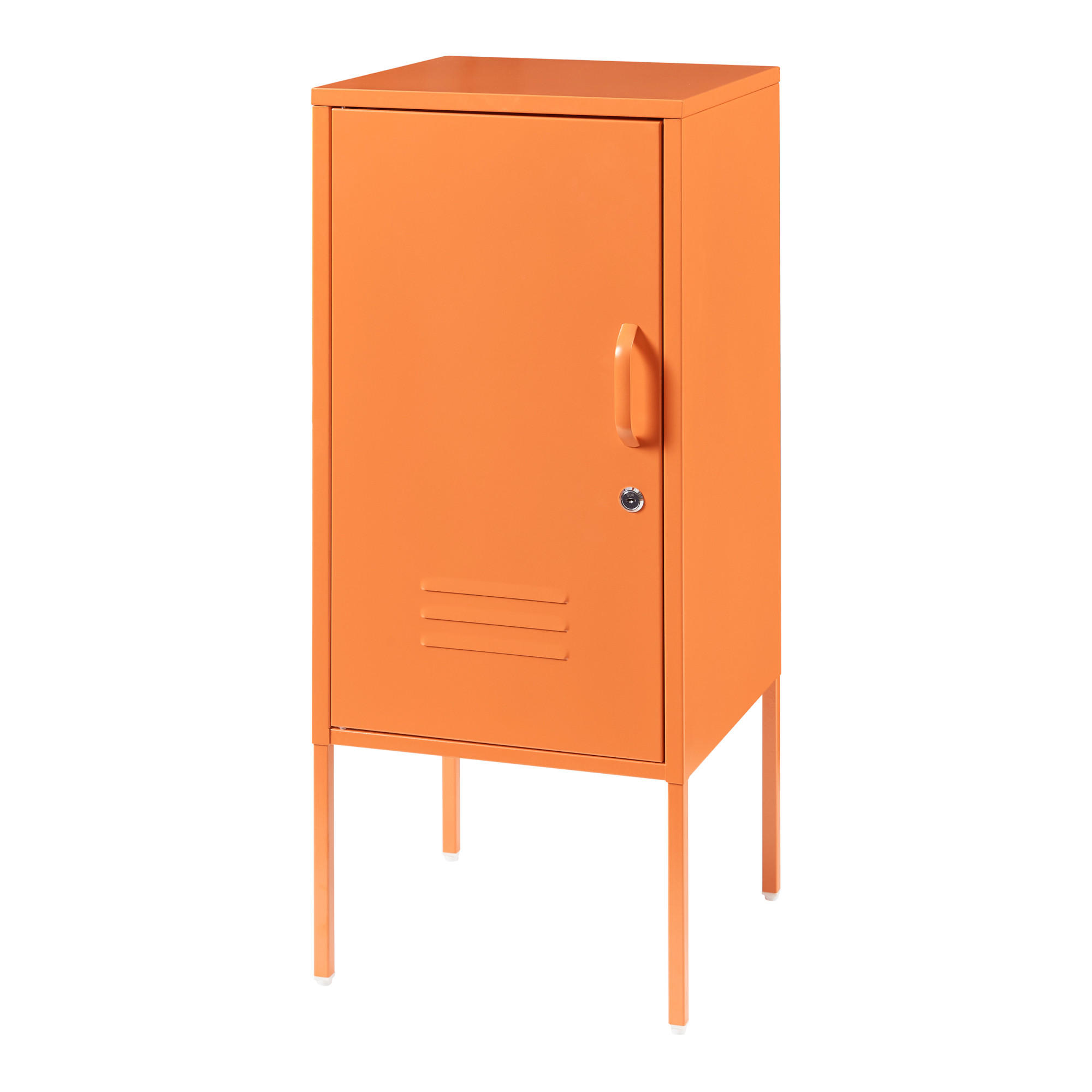 NACHTTISCH Hausjärvi - Orange, Metall (35/82/35cm) - [en.casa]