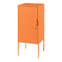 NACHTTISCH Hausjärvi - Orange, Metall (35/82/35cm) - [en.casa]