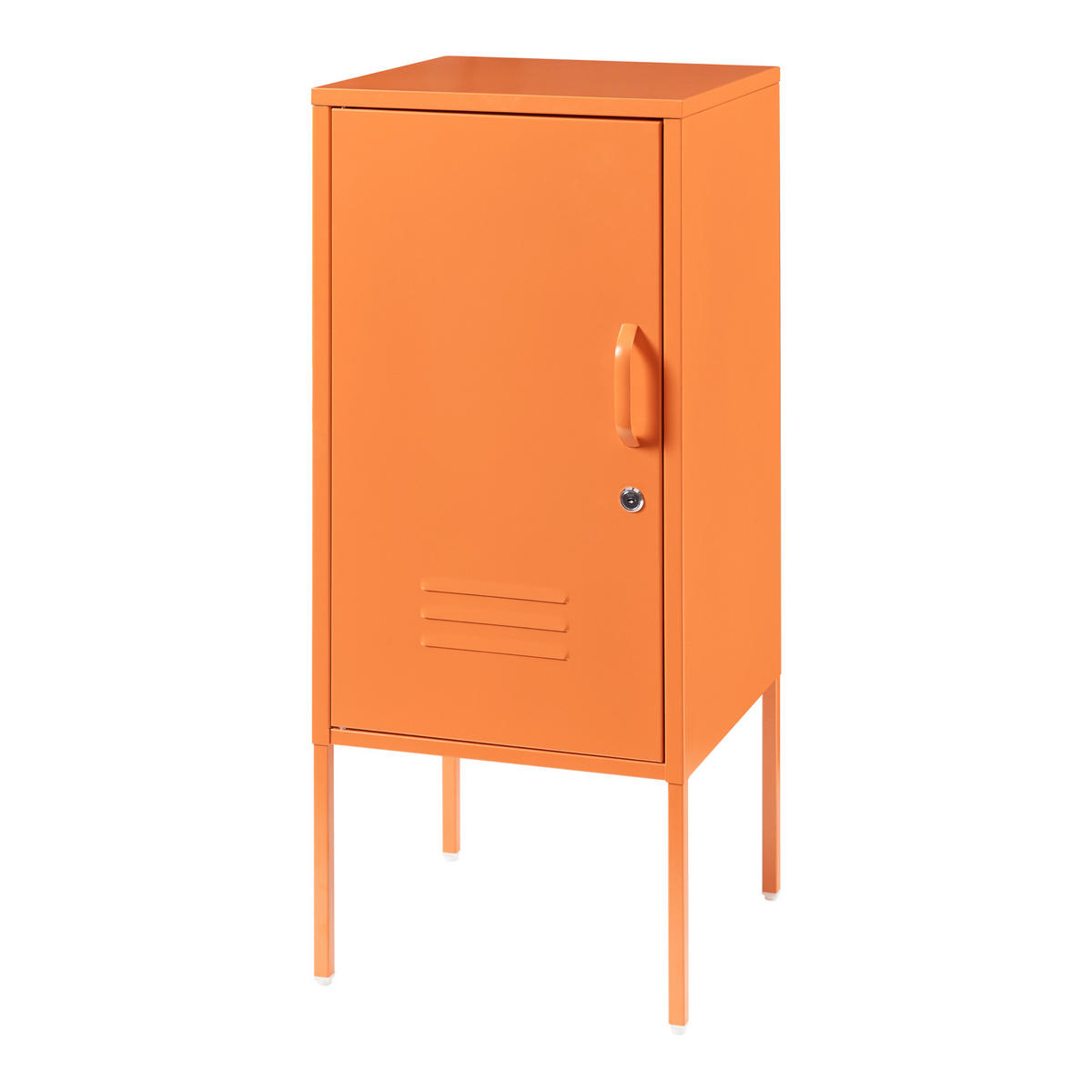 NACHTTISCH Hausjärvi - Orange, Metall (35/82/35cm) - [en.casa]