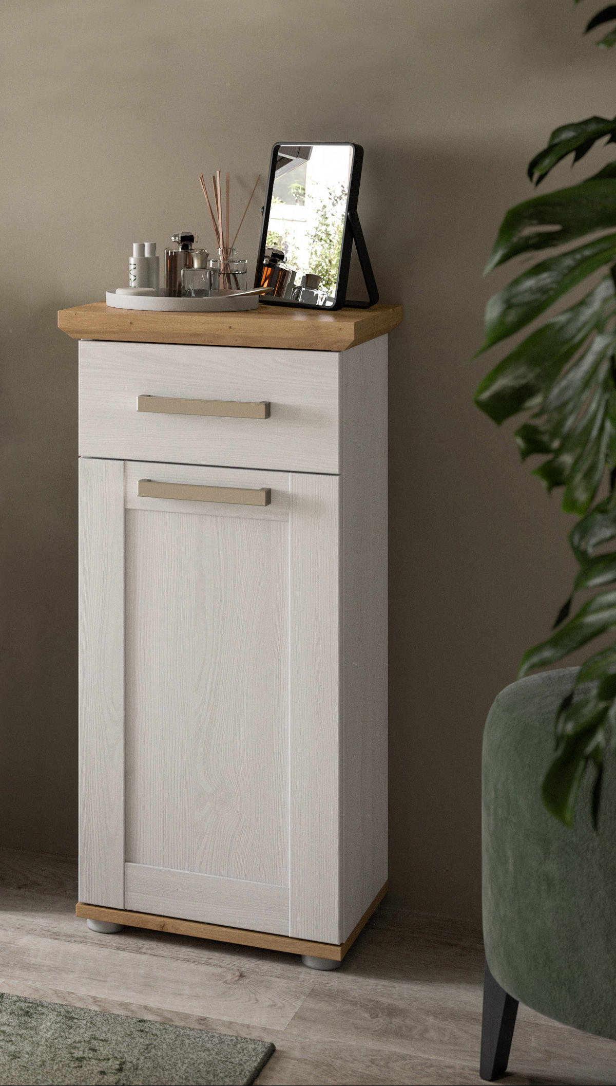 STANDSCHRANK VERONA (B/H/T: ca. 39/85/34 cm) in Sibiu Lärche Nachbildung/Sibiu Lärche Nachbildung - Lärchefarben, Holzwerkstoff (39/85/34cm)