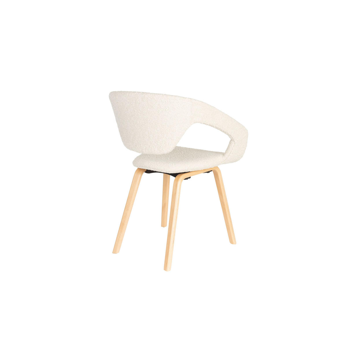 ESSZIMMERSTUHL Flexback Beige - 2 er Set - Beige, Holz (64/79/57cm) - Zuiver