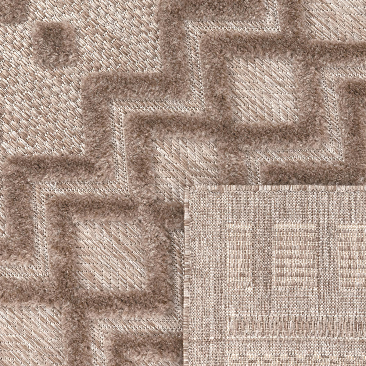 OUTDOORTEPPICH 200/200 cm Livorno 671 - Beige, Textil (200/200cm) - Paco Home