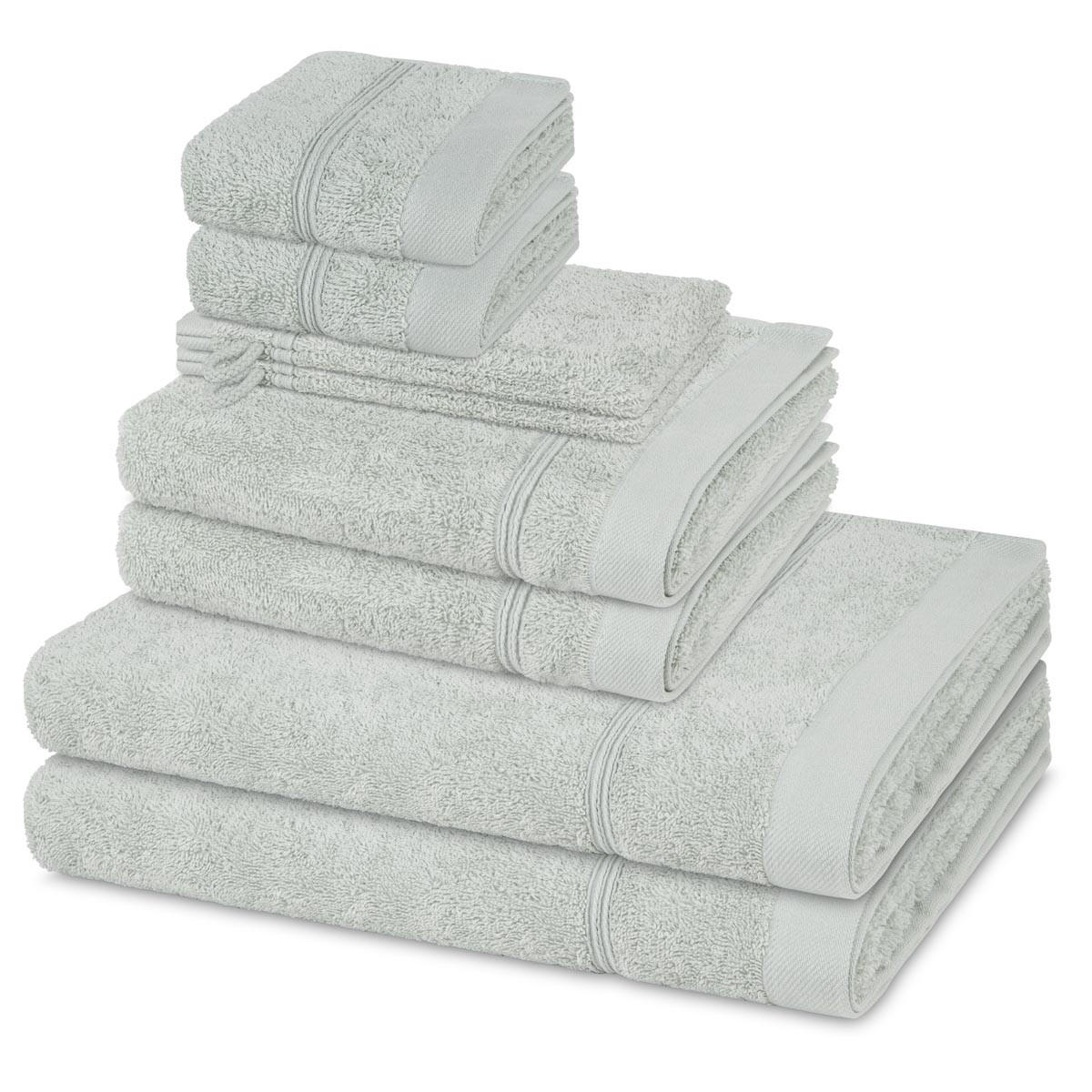 FROTTIERSET Rubin 8-teilig - Hellgrün, Textil (50/100cm) - Ross