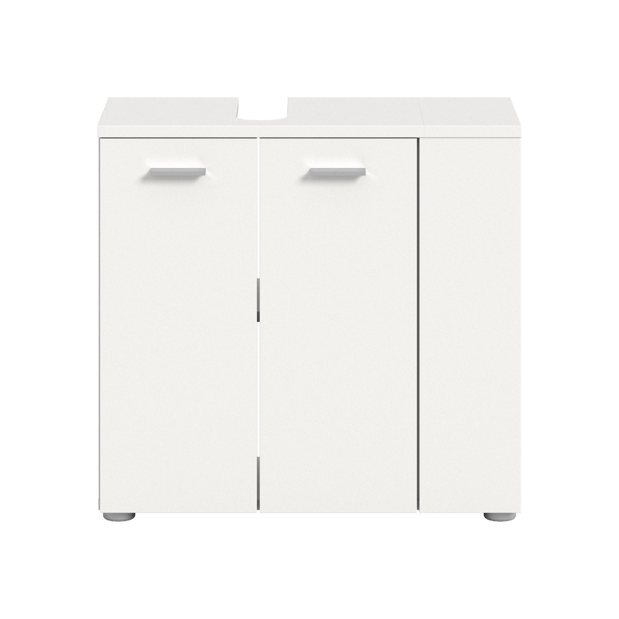 WASCHBECKENUNTERSCHRANK Lana 31/65/62 cm - Weiß, Holzwerkstoff (65/62/31cm) - Xonox