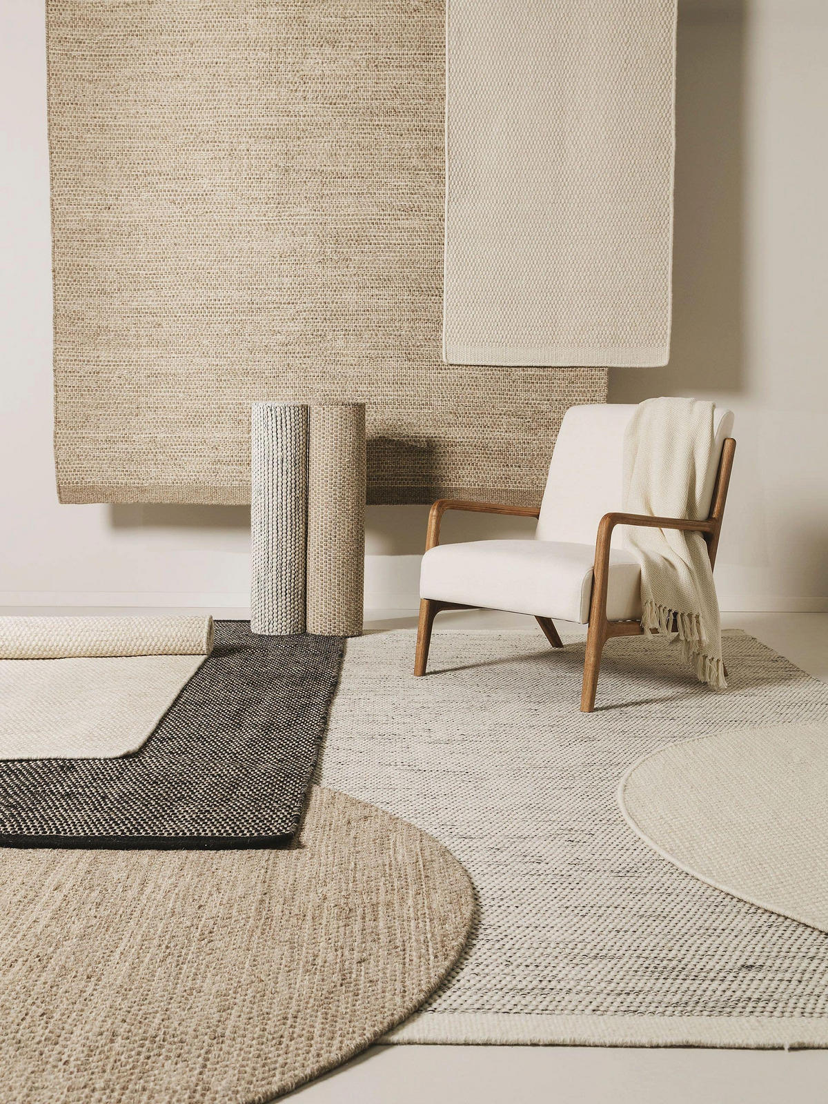 WOLLTEPPICH Rocco Cream 300x400 cm - Creme, Textil (300/400cm) - benuta Pure