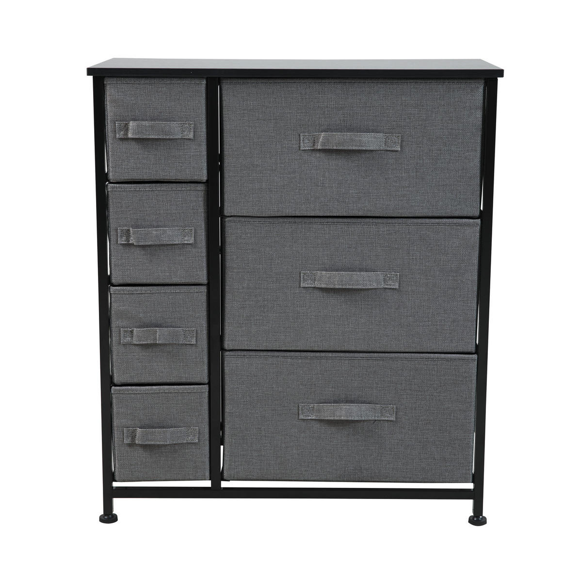 METALLREGAL ARI - Schwarz, Metall (63/73/30cm) - SVITA