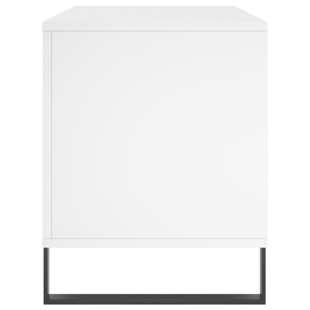 PLATTENSCHRANK Weiss 100/38/48 Cm Holzwerkstoff - Weiß, Holzwerkstoff (38/48/100cm) - vidaXL