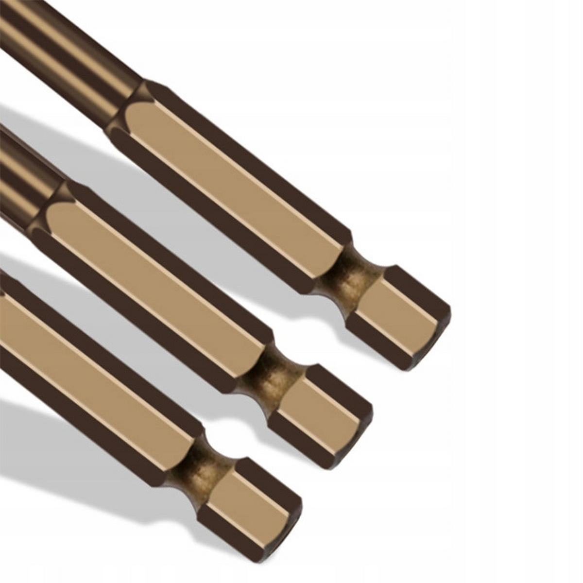 BOHRER Glas-Fliesen Universal 7-tlg. Set, Hartmetall, HEX 1/4", Spiral, 3 mm, 4 mm, 5 mm, 6 mm, 8 mm, 10 mm, 12 mm - Multicolor, Kunststoff/Metall (15/7/2cm)