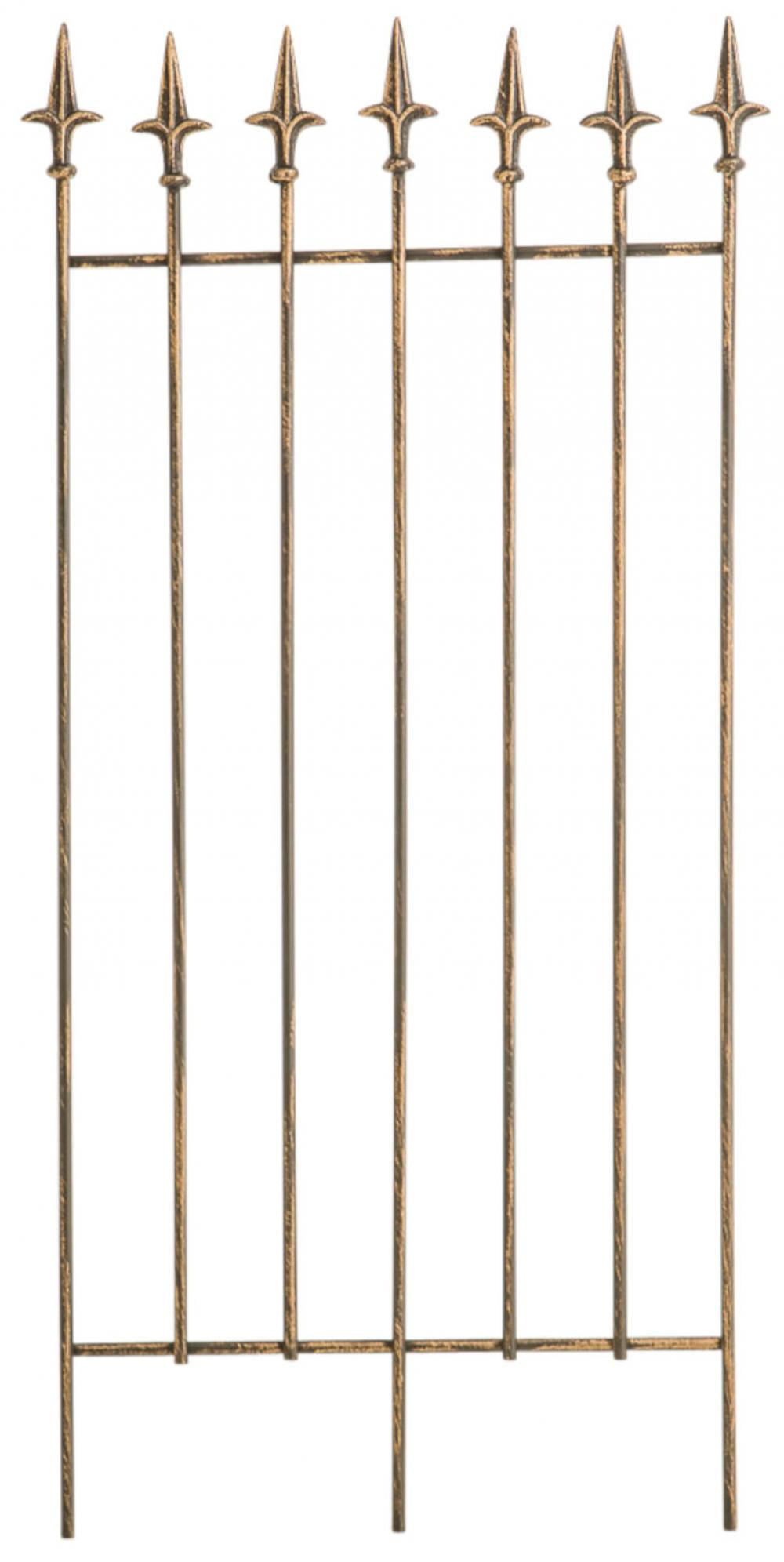 RANKGITTER 2er Set Metall bronze - Bronzefarben, Metall (50/100/0.7cm) - CLP