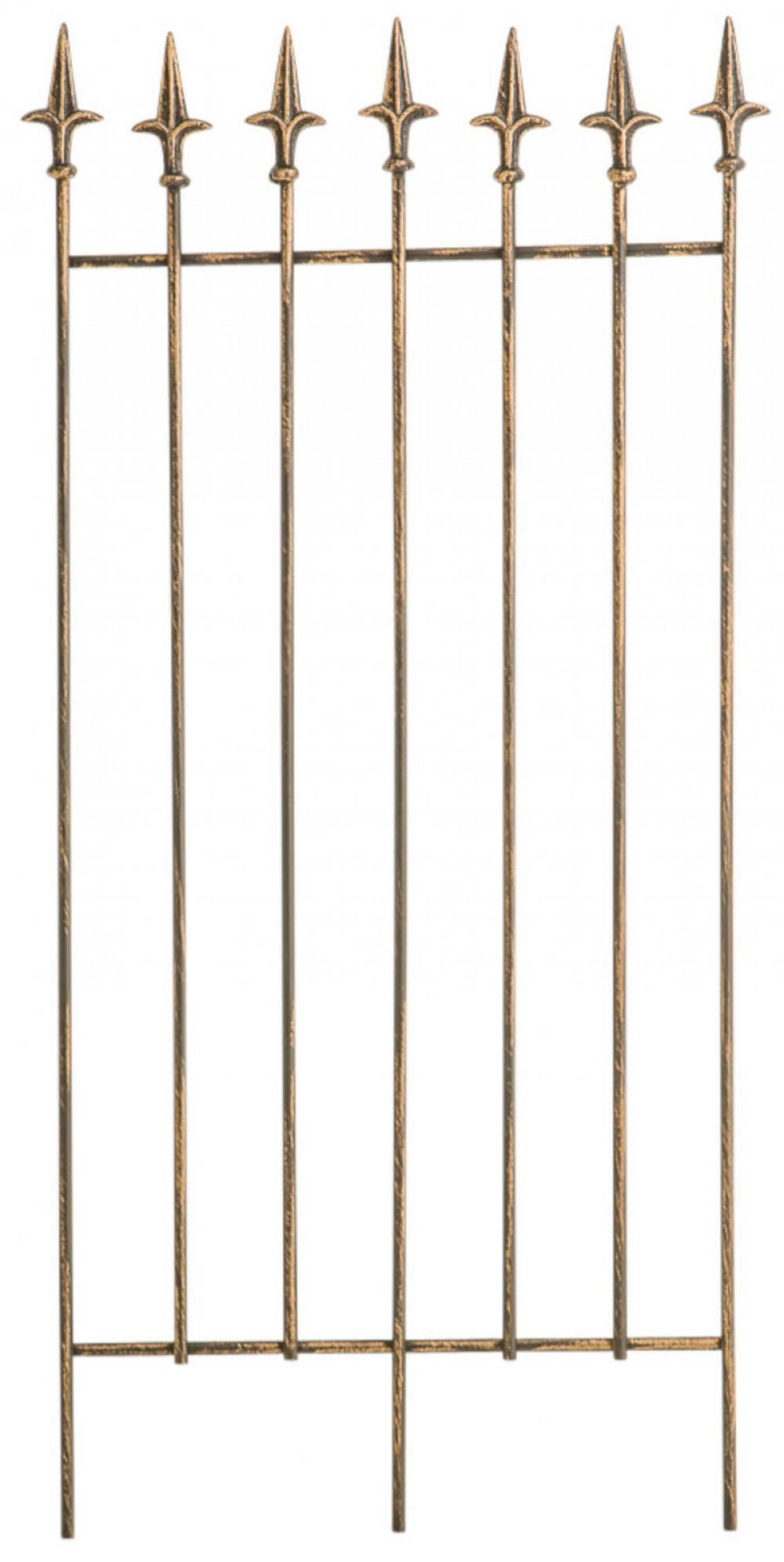 RANKGITTER 2er Set Metall bronze - Bronzefarben, Metall (50/100/0.7cm) - CLP