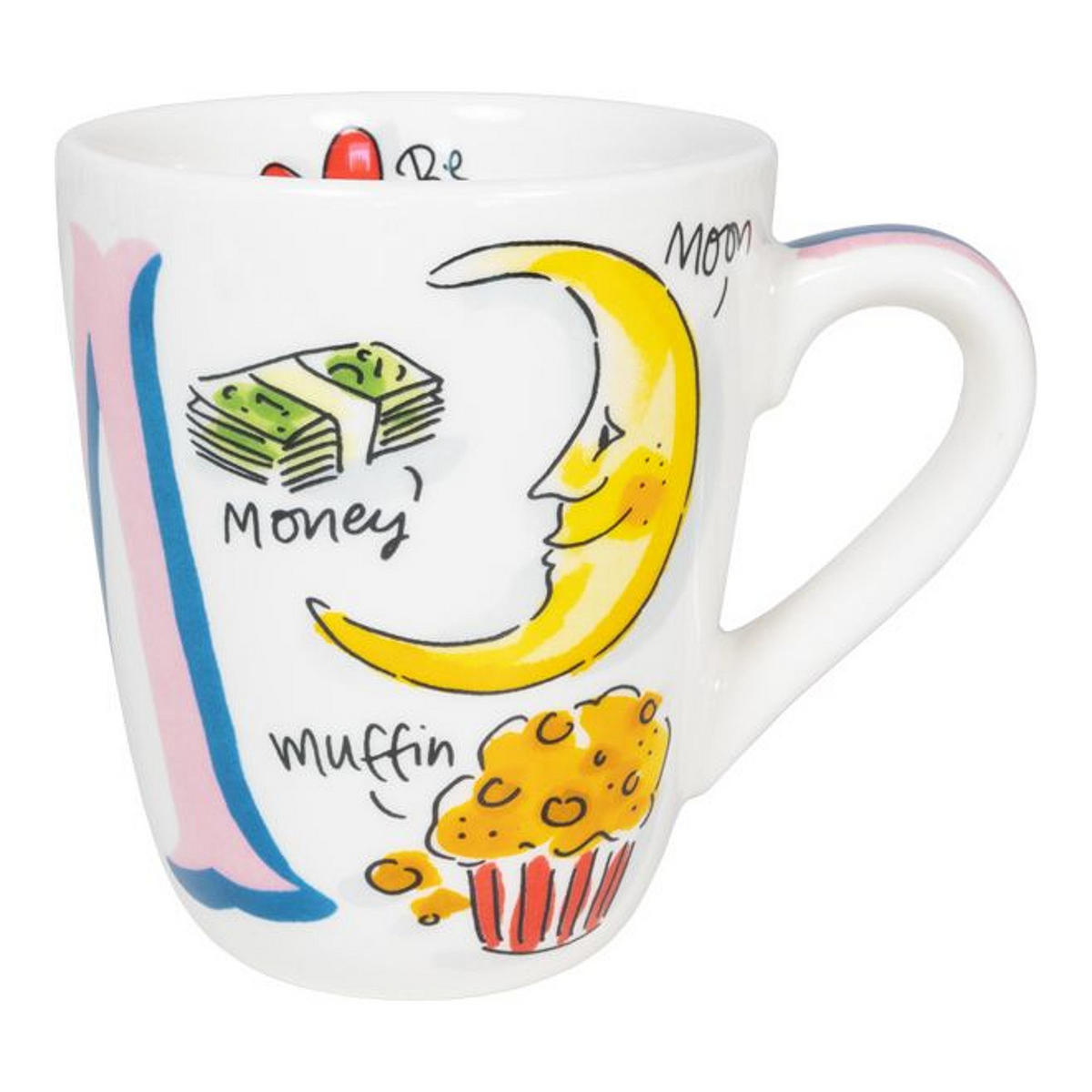 BECHER Liebesbrief M in Bunt - 350 ml - Multicolor, Keramik (0.35L) - Blond Amsterdam