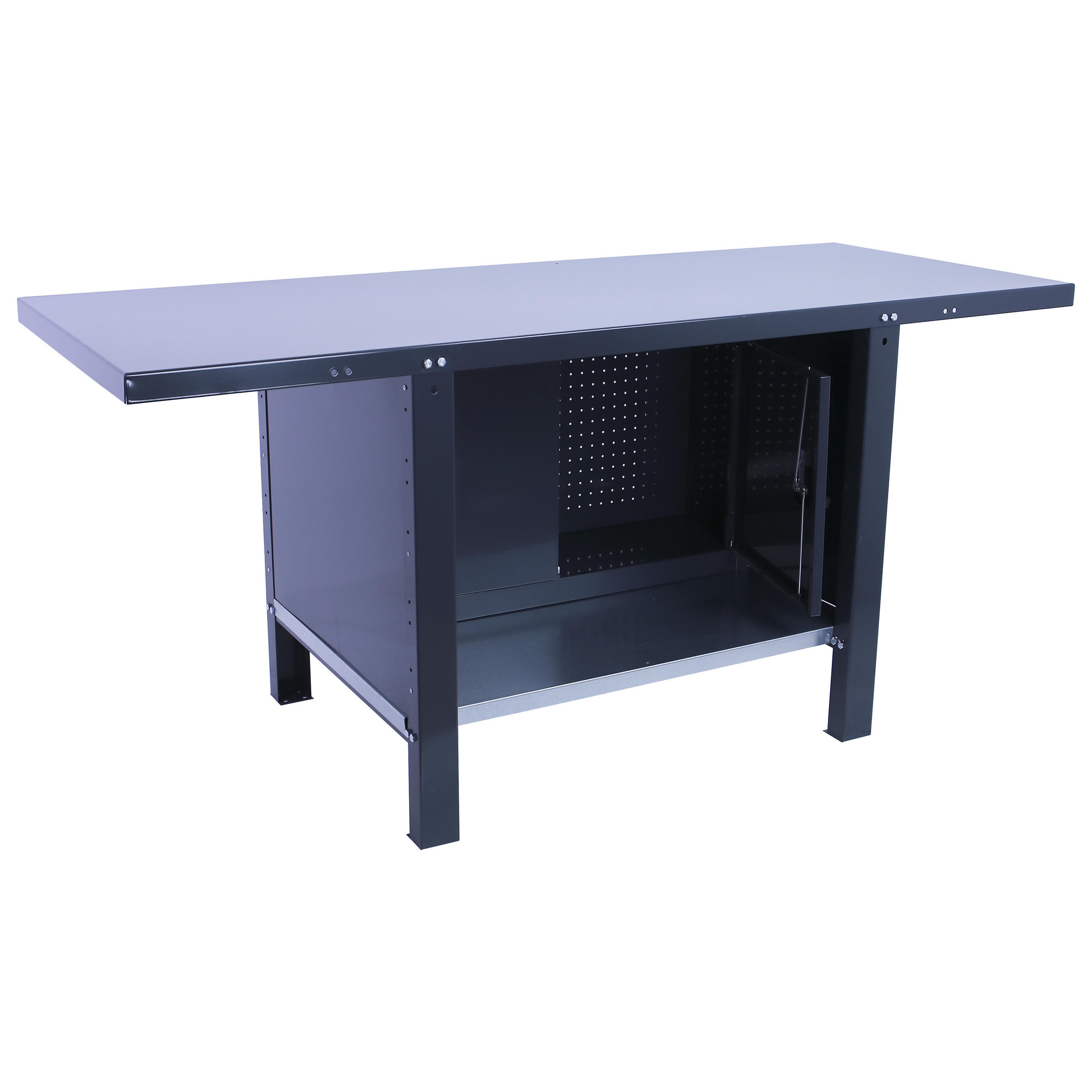 WERKBANK Buffalo Metal mit Schrank HxBxT 83 x 180 x 73 cm Traglast 700 kg Anthrazit - Anthrazit, Metall (180/83/73cm) - PROREGAL