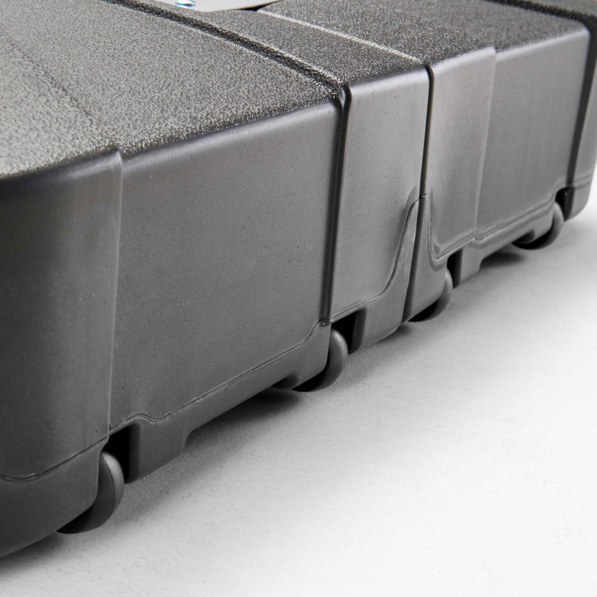 SONNENSCHIRM 3x3m mit Gewichtsplatten, Lehm - Pink, Metall (300/300cm) - Oviala