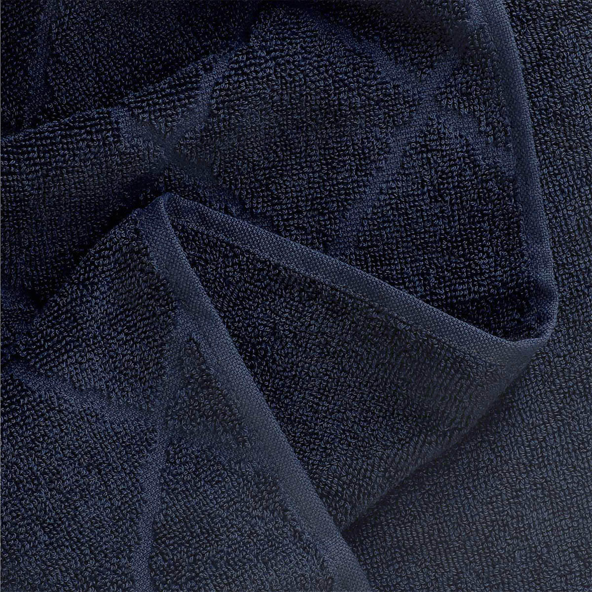 BADETUCH Samine navy blau 50/90 cm - Dunkelblau, Textil (50/90cm) - Homla